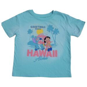 Character Kids Girls Crewneck Vintage Short Sleeve Graphic Tee - Stitch